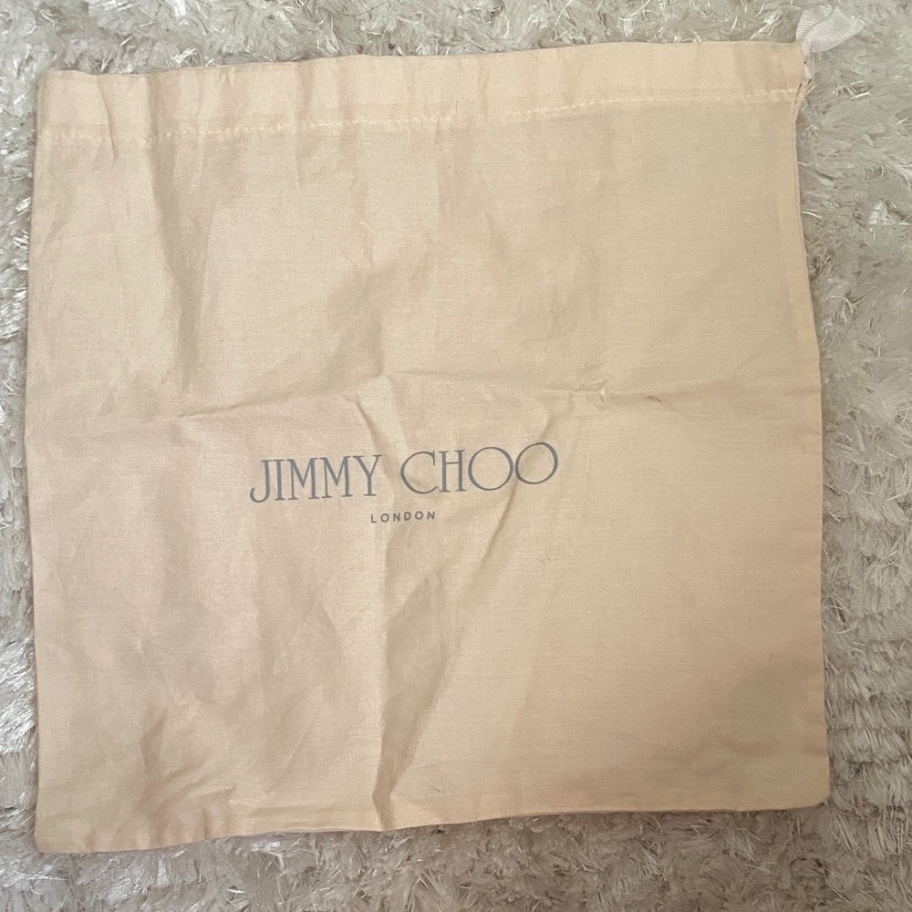 Jimmy Choo Beige Dust Bag 13*13.5”